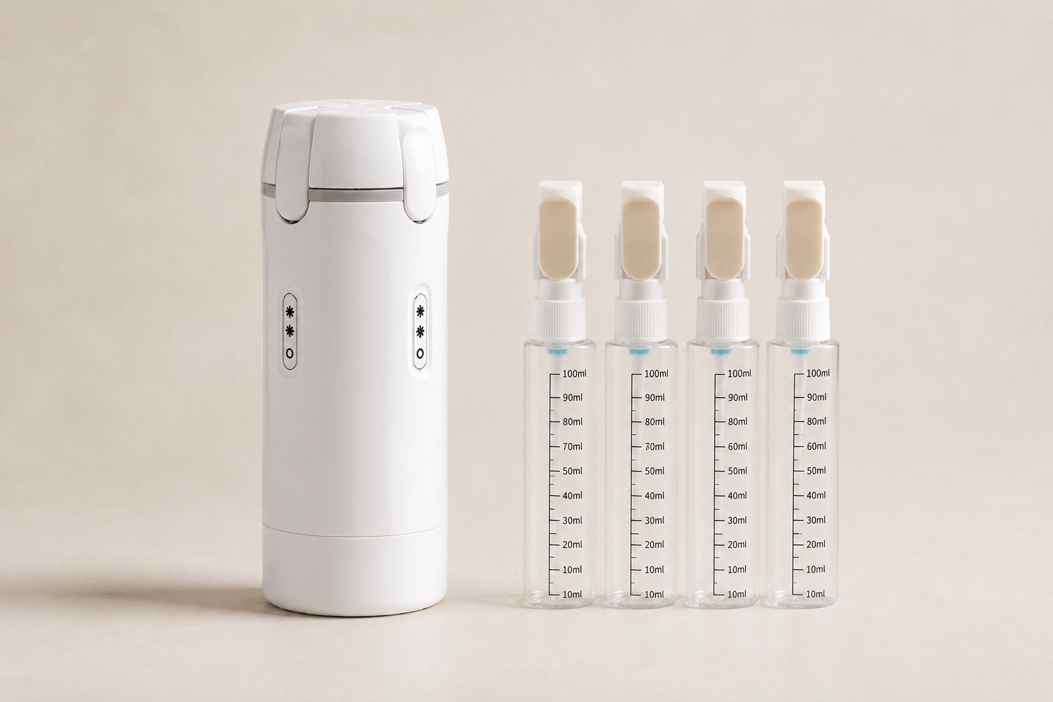 Station Distributeur 4 Compartiments pour Produits de Bain